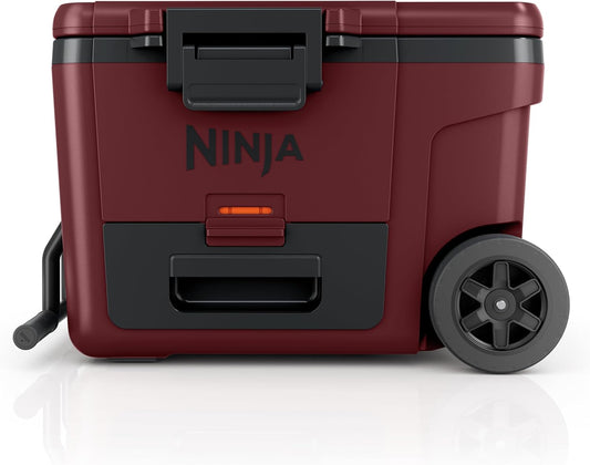 🧊 [30QT / 45QT / 65QT] Rolling Cooler with Dry Storage – Long Ice Retention for Camping, Beach & More
