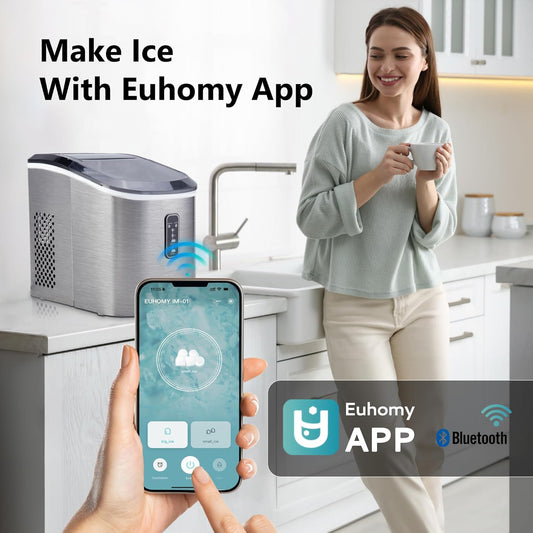 TuffNest Tools 26lbs Ice Maker – Fast, Smart & Self-Cleaning (Silver)
