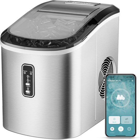 TuffNest Tools 26lbs Ice Maker – Fast, Smart & Self-Cleaning (Silver)